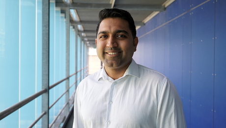 Abishek Narayan (Foto: Leonardo Biasio, Eawag). Abishek Narayan (Foto: Leonardo Biasio, Eawag).