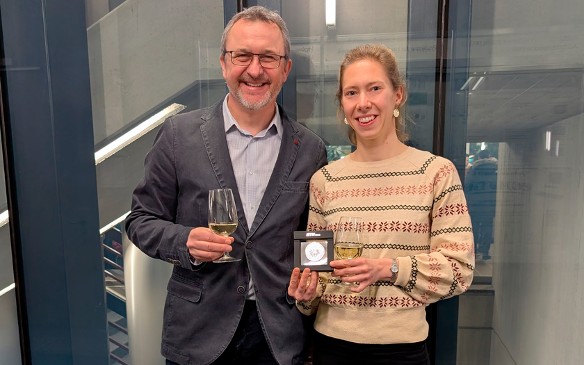 Christoph Vorburger und Elena Gimmi (Foto: Eawag).