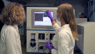 Treated wastewater can be continuously monitored using online monitoring with organisms. The data obtained in this way makes it possible to respond quickly to acute stress. (Photo: Ecotox Centre) Treated wastewater can be continuously monitored using online monitoring with organisms. The data obtained in this way makes it possible to respond quickly to acute stress. (Photo: Ecotox Centre)